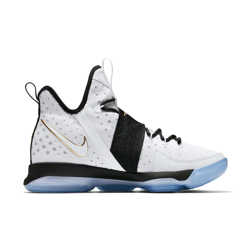 Nike LeBron 14 BHM (2017) Black/White-Metallic Gold (860634-100)
