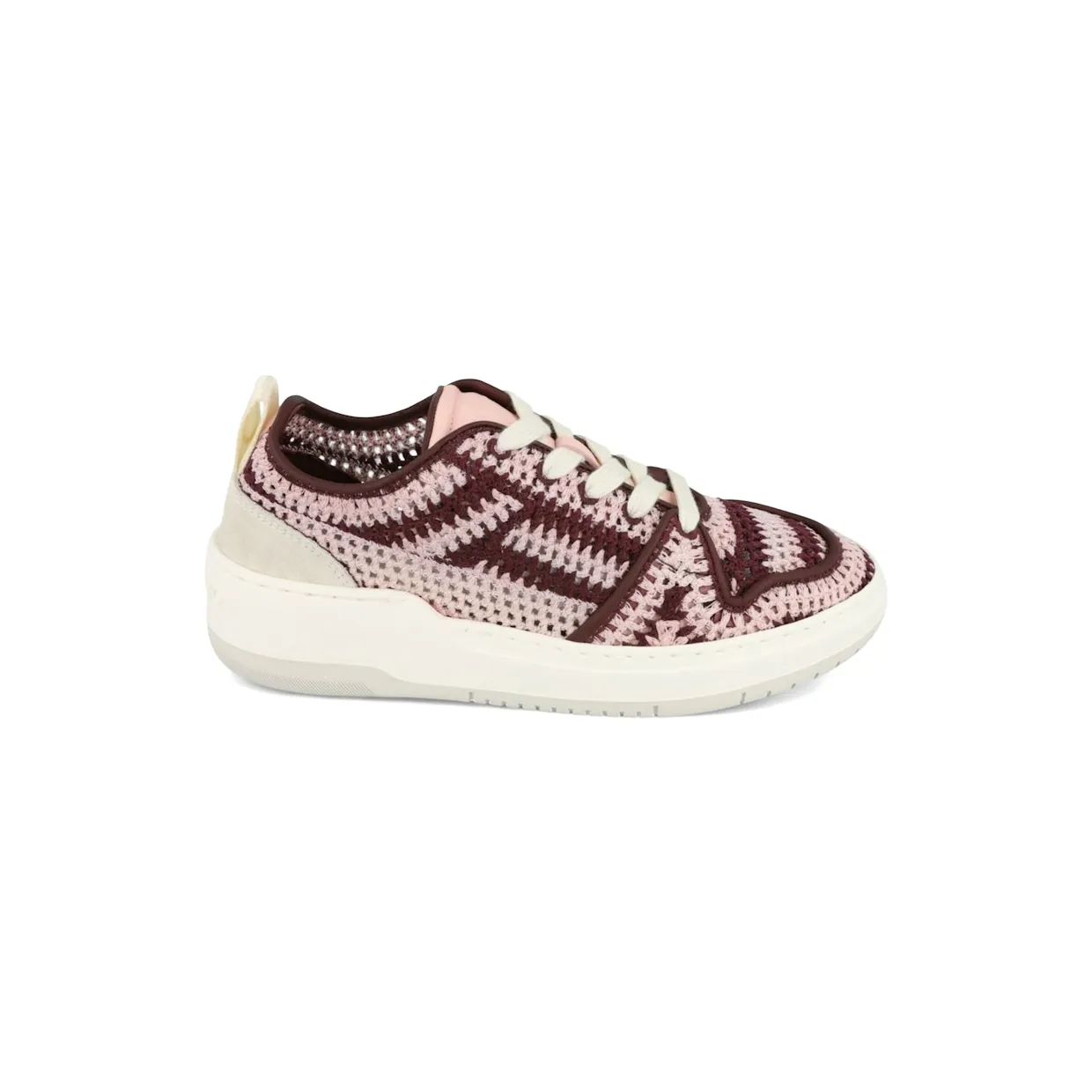 Ferragamo Dennis Crochet Sneakers Light Pink (030578-769873-M)