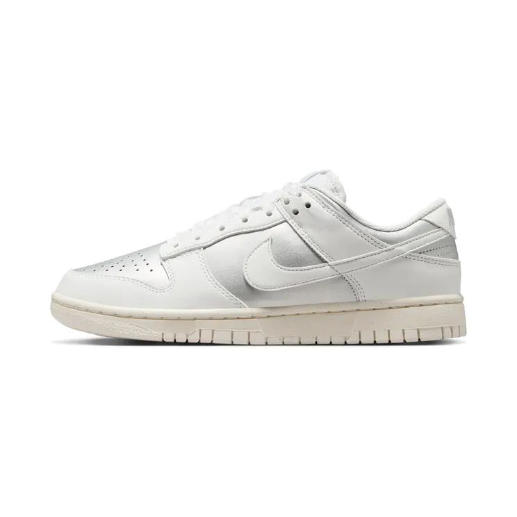 Nike Dunk Low Next Nature Sheer Lace Pack – “Metallic Platinum / Pale Ivory / Summit White” (IB7311-001)