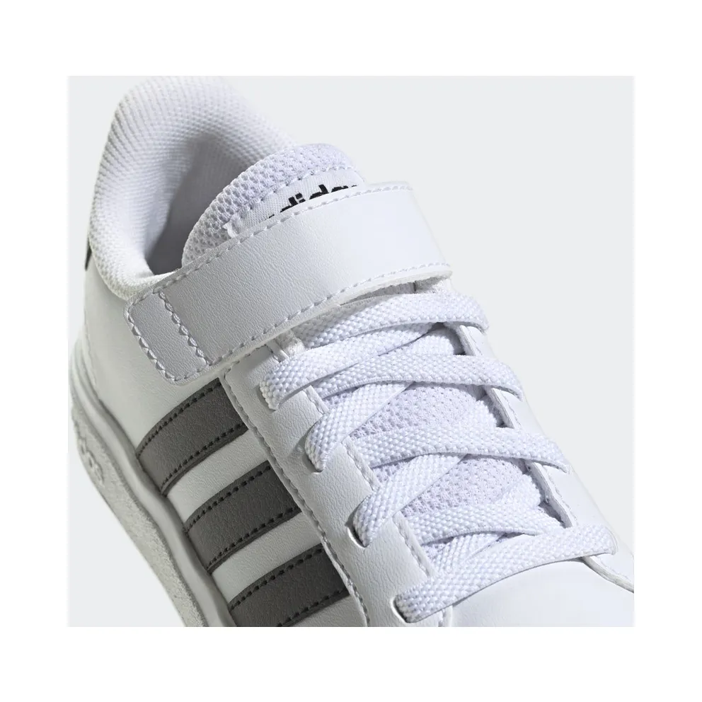 Adidas Grand Court Lifestyle Court Elastic Lace and Top Strap Cloud White / Core Black / Core Black (GW6521)