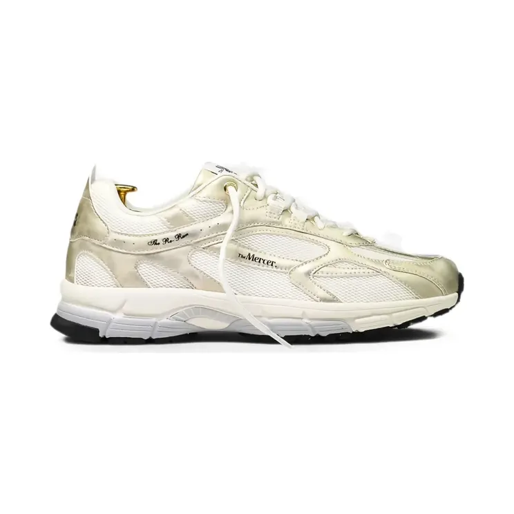 The Mercer Brand metallic-effect panelled “White” (W1201997GOLD)
