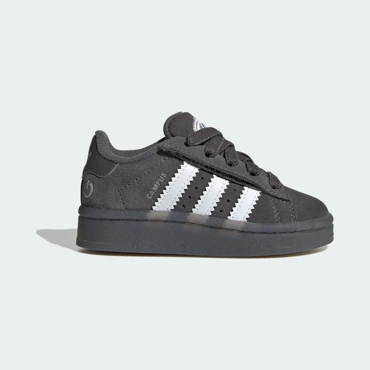 adidas Campus 00s Led Lights Comfort Closure Elastic Lace Shoes Kids “Grey Five / Cloud White / Grey Two” (JS1284)