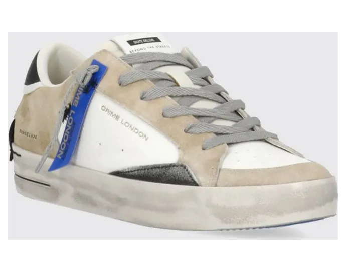 Crime SK8 Deluxe Used Leather Sneakers Beige (19109PP815)