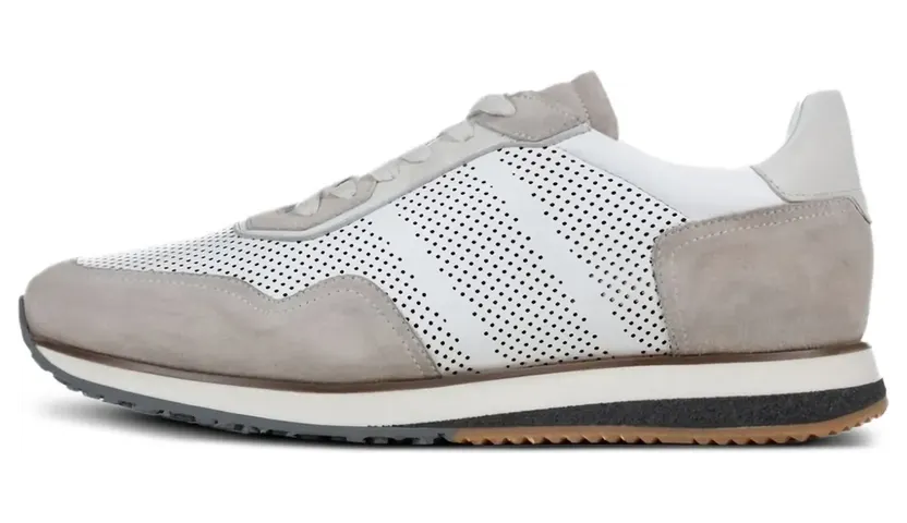 Poche Paris Sneakers met geperforeerd detail – Grijs (FMRAOUL850158)