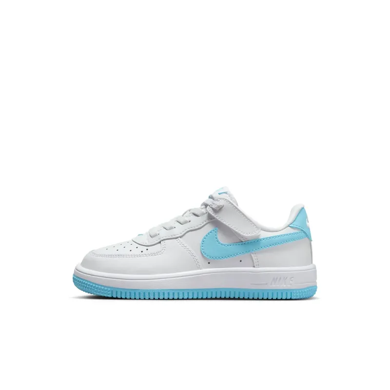 Nike Force 1 Low EasyOn White Aquarius Blue (FN0237-107)