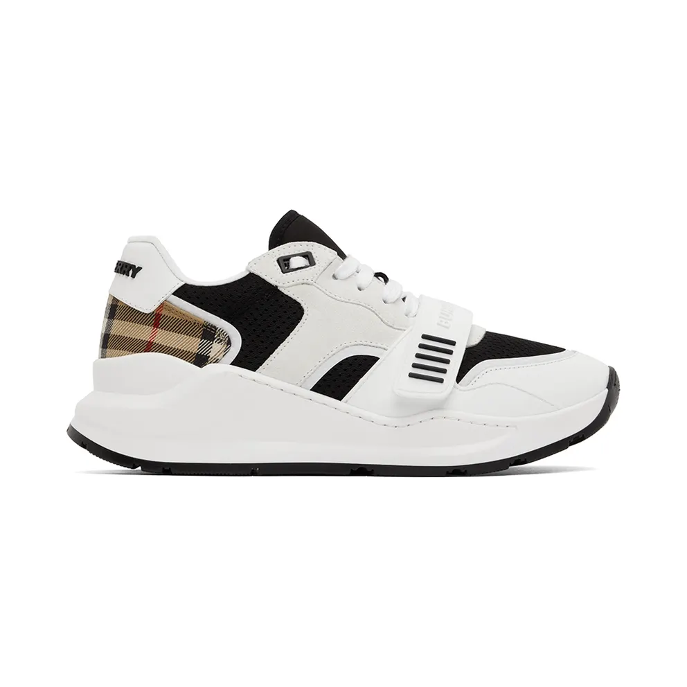 Burberry White Vintage Check Low-Top (8051839)