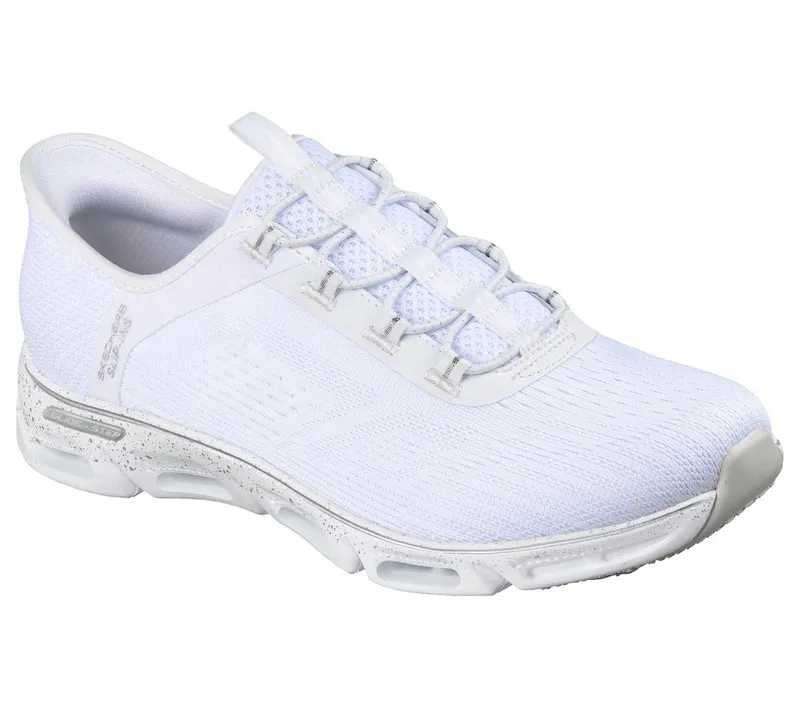 Skechers Slip-ins: Glide-Step Gratify – Pace Sneaker White/Silver