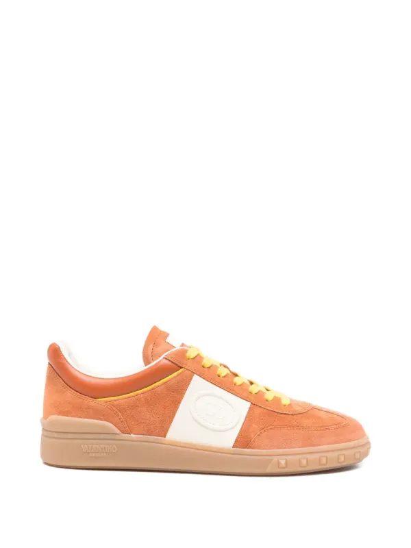Valentino Garavani Upvillage Low-Top-Sneakers aus Spaltleder und Nappaleder – Rot (YS0H77LAL)