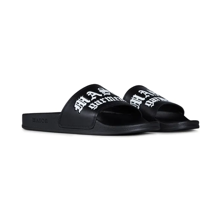 Mason Garments Slides – Black Schwarz (ACC-1A)