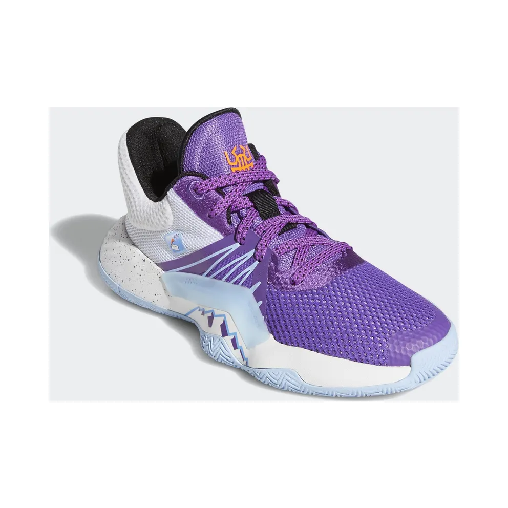 adidas D.O.N. Issue #1 Mailman Karl Malone (Youth) Active Purple/Footwear White/Glow Blue (EH2433)