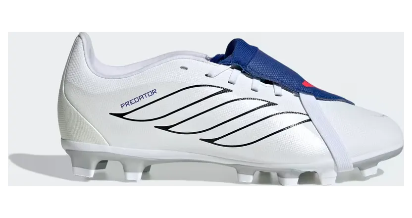 adidas Predator Club Fold-over Tongue Firm Ground/multi Ground Football Boots Kids “Cloud White / Zero Metalic / Royal Blue” (KI8896)