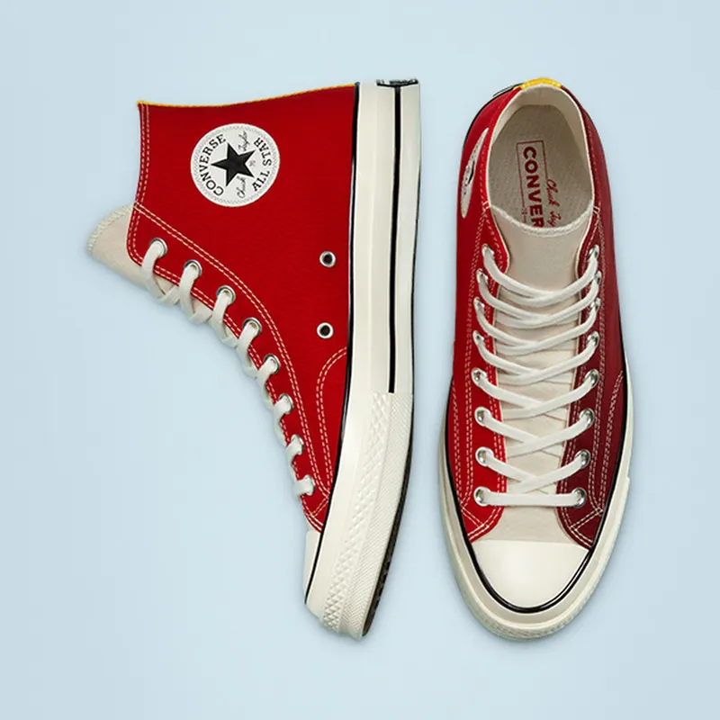 Converse Tri-Panel Chuck 70 High Top Team Red/gym Red/natural Ivory (171123C)