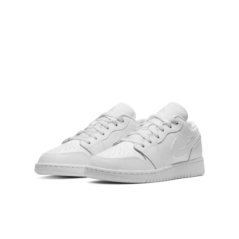 Nike Jordan 1 Low White (GS) White/White/White (553560-130)