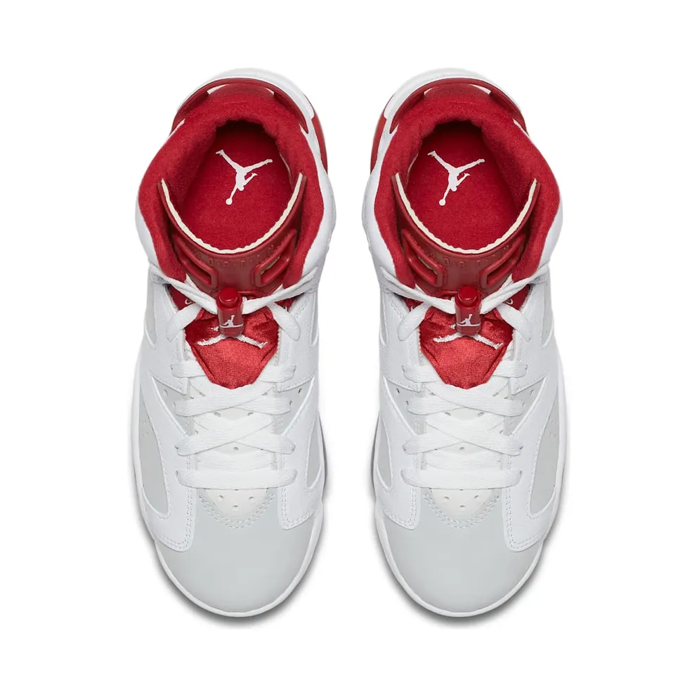 Jordan 6 Retro Alternate Hare (GS) White/Gym Red-Pure Platinum (384665-113)