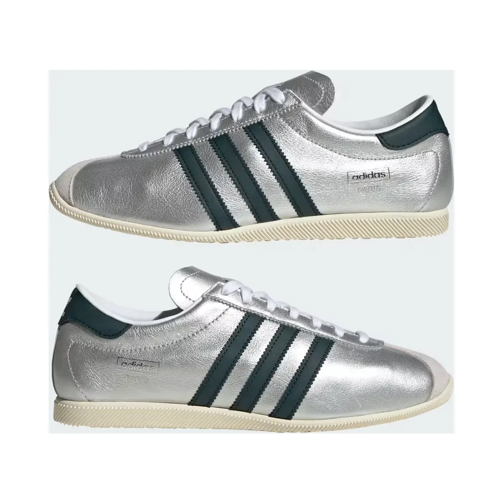 adidas Paris “Silver Metallic / Aurora Ivy / Cream White” (IH9223)