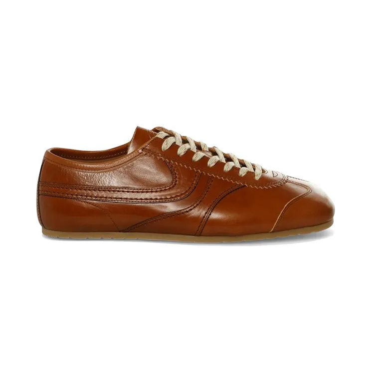 Dries Van Noten Calf Leather Sneakers Cognac (261-021728-0103-706)