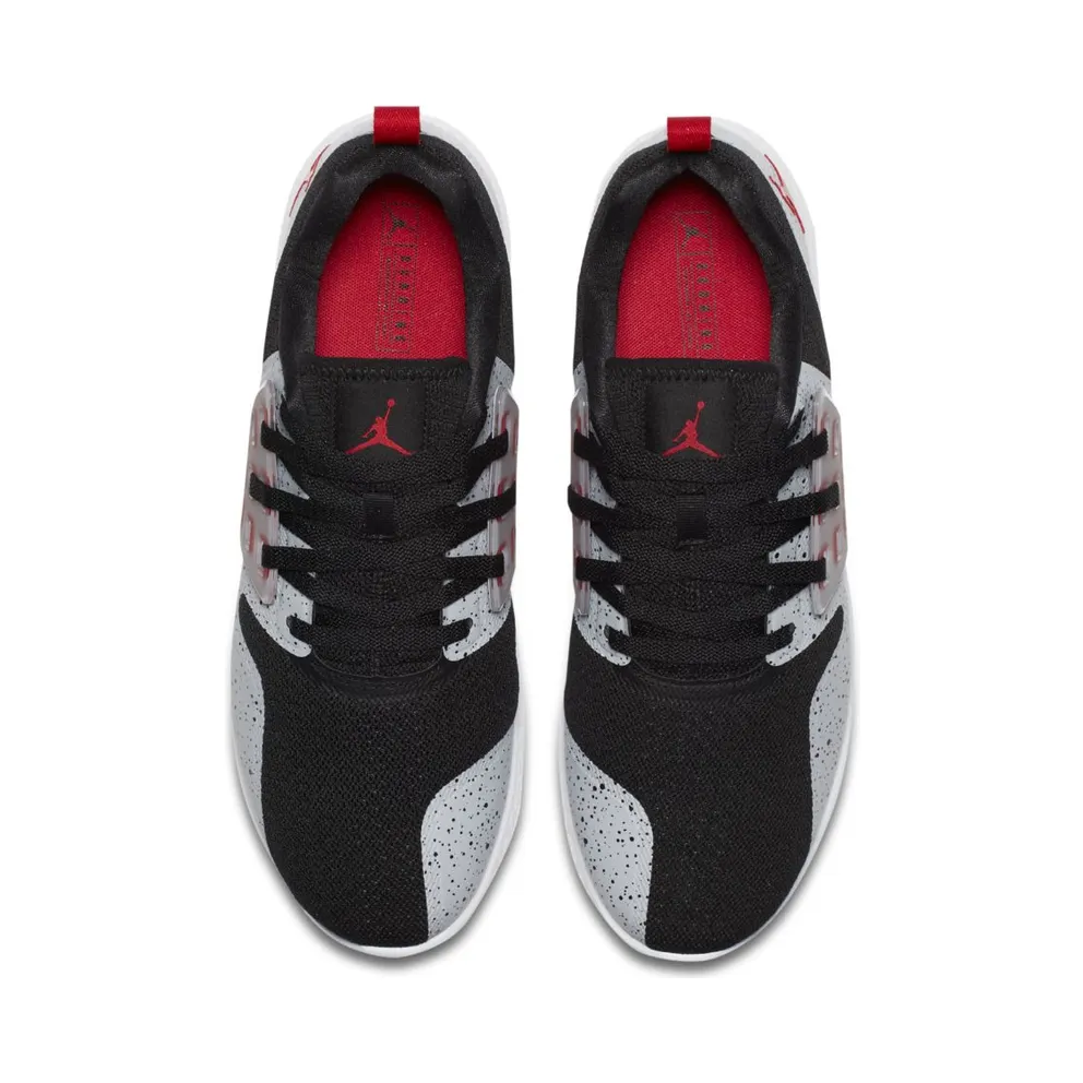 Jordan Lunar Grind Black Cement Black/University Red-Wolf Grey (AA4302-001)