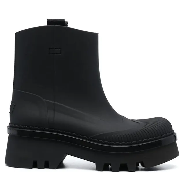 Chloe Raina 55mm Slip-On Boots Black (CHC23A904FP-001)