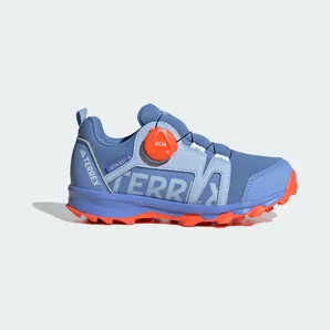 adidas Terrex Agravic BOA RAIN.RDY Trail Running Blue Dawn / Cloud White / Impact Orange (HQ3498)