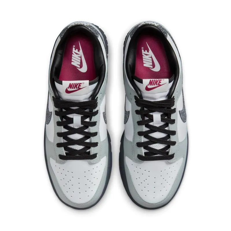 Nike Dunk Low LX “Glitter Swoosh White Light Smoke Grey” (HQ3462-191)