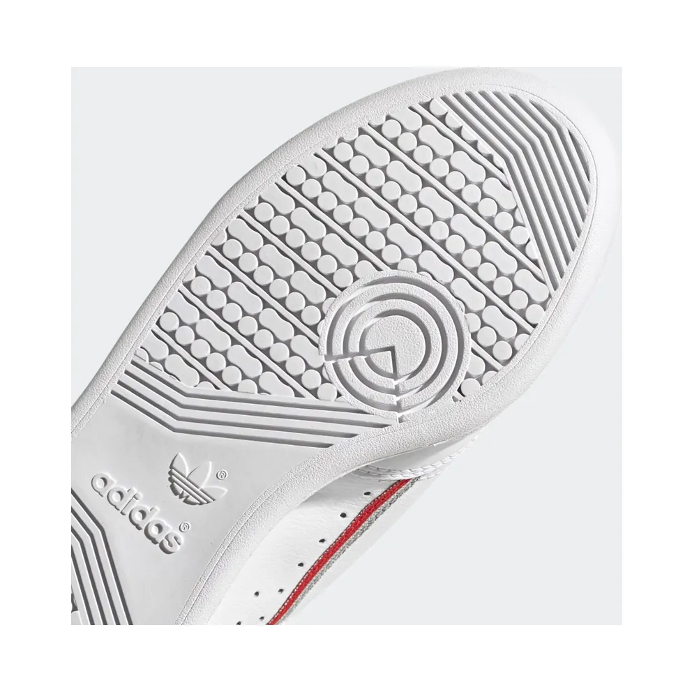 adidas Continental 80 Cloud White / Silver Metallic / Scarlet (FV8199)
