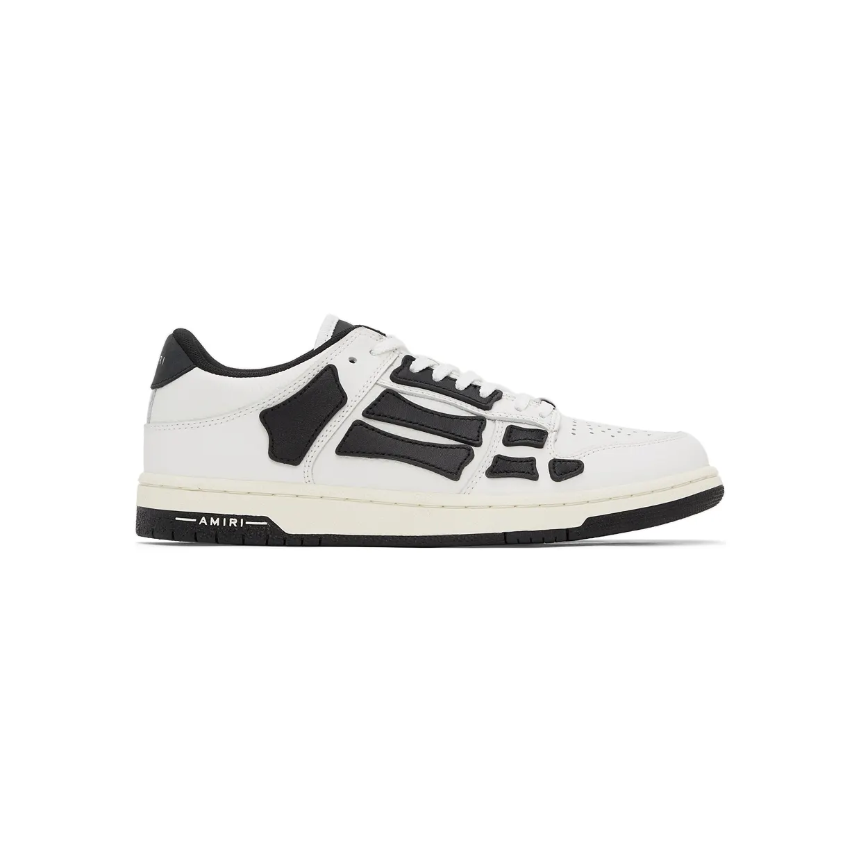 AMIRI White & Black Skel Top Low Sneakers (PS22MFS003-111)