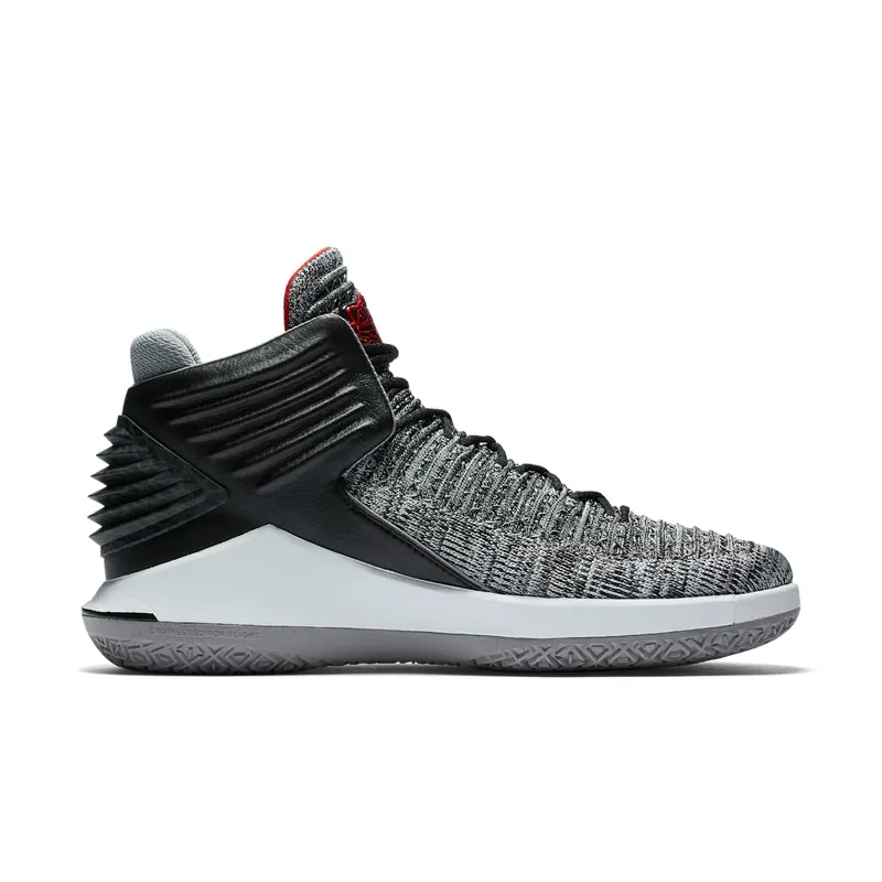 Jordan XXXII Black Cement Black/University Red-White-Wolf Grey (AA1253-002)