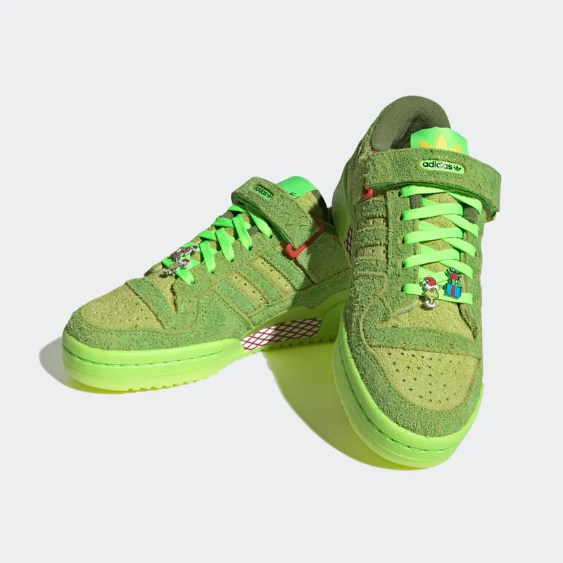adidas Forum Low The Grinch Solar Slime / Solar Green / Red (ID4315)