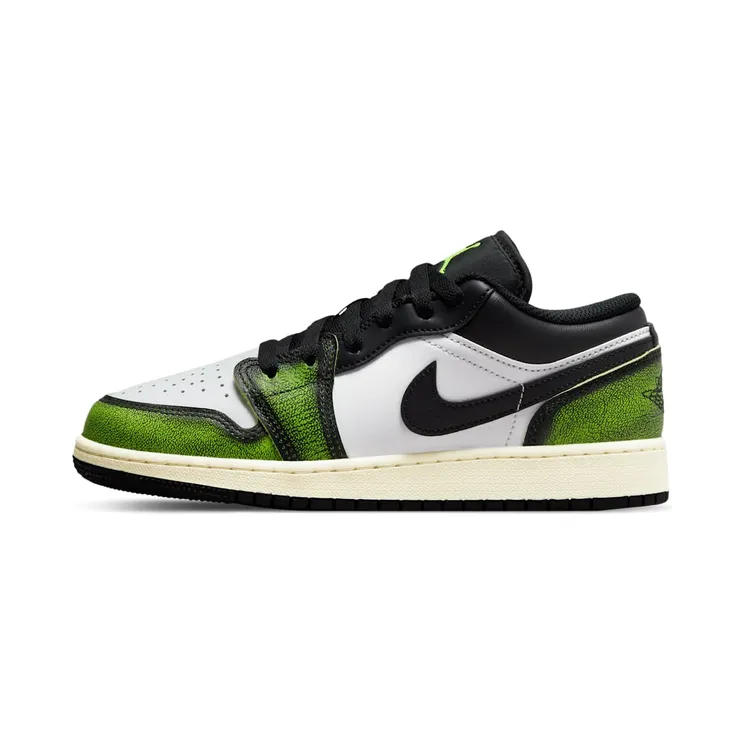 Air Jordan 1 Low SE GS Electric Green – “Black / White / Sail / Electric Green” (DO8244-003)