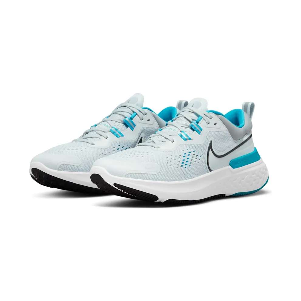 Nike React Miler 2 Grey “Pure Platinum / Chlorine Blue / Black” (CW7121-003)
