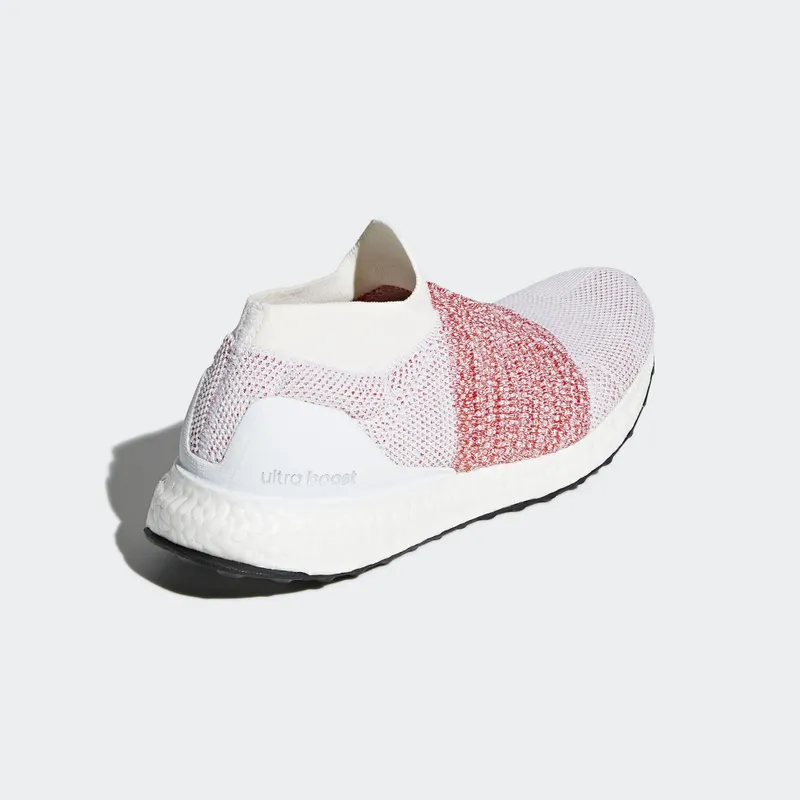 adidas Ultra Boost Laceless White Scarlet Footwear White/Footwear White/Trace Scarlet (BB6136)
