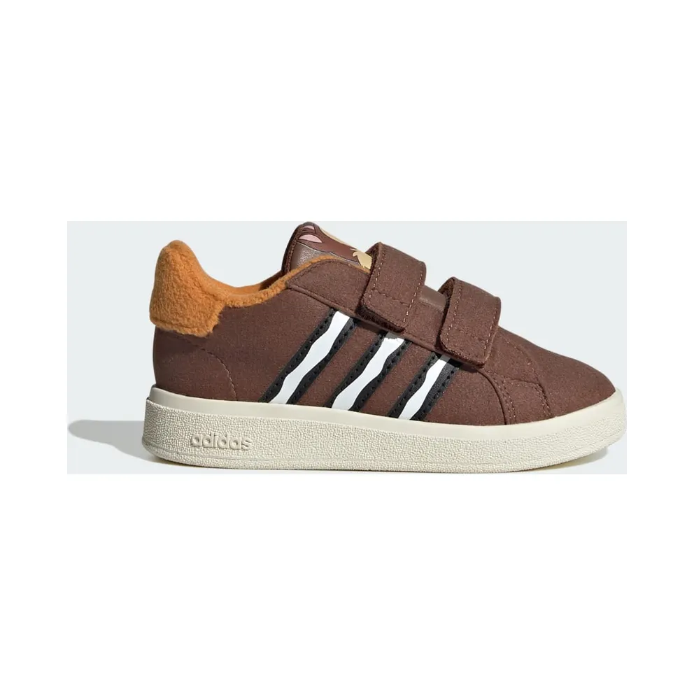 adidas Grand Court x Disney Chipmunks Kids Schuh Preloved Brown / Core Black / Off White (IG0452)