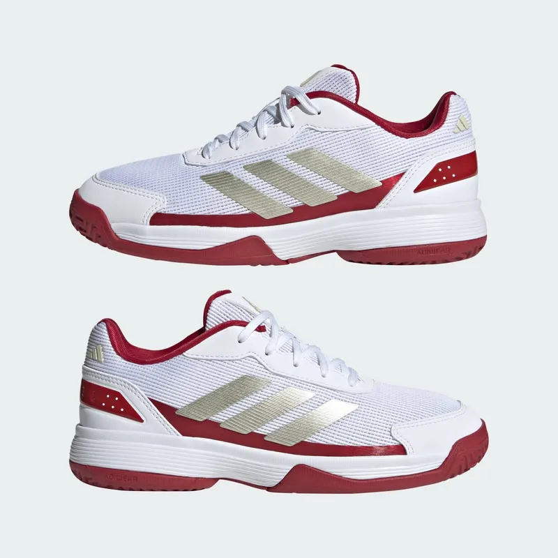 Adidas Crazyquick Kids Padel Cloud White / Ice Gold Met. / Cloud White (JQ9274)