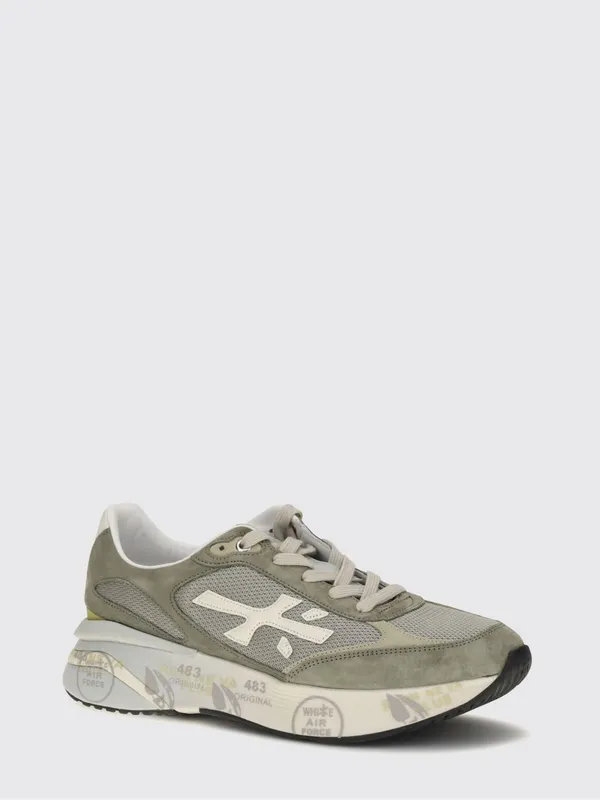 Premiata Moerund Suede and Nylon Olive (MOERUN8300)