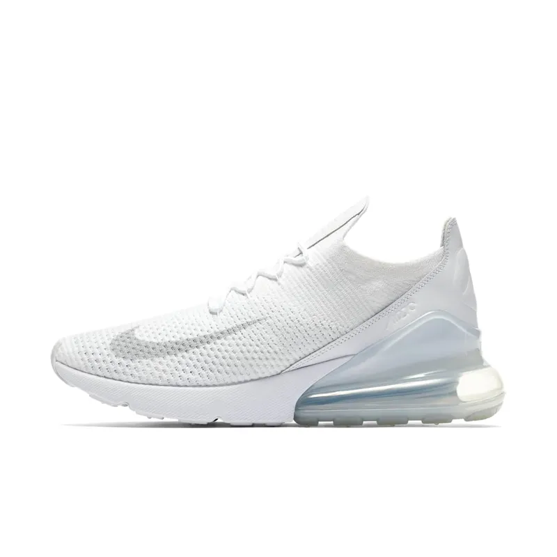 Nike Air Max 270 Flyknit Triple White White/Pure Platinum-White (AO1023-102)