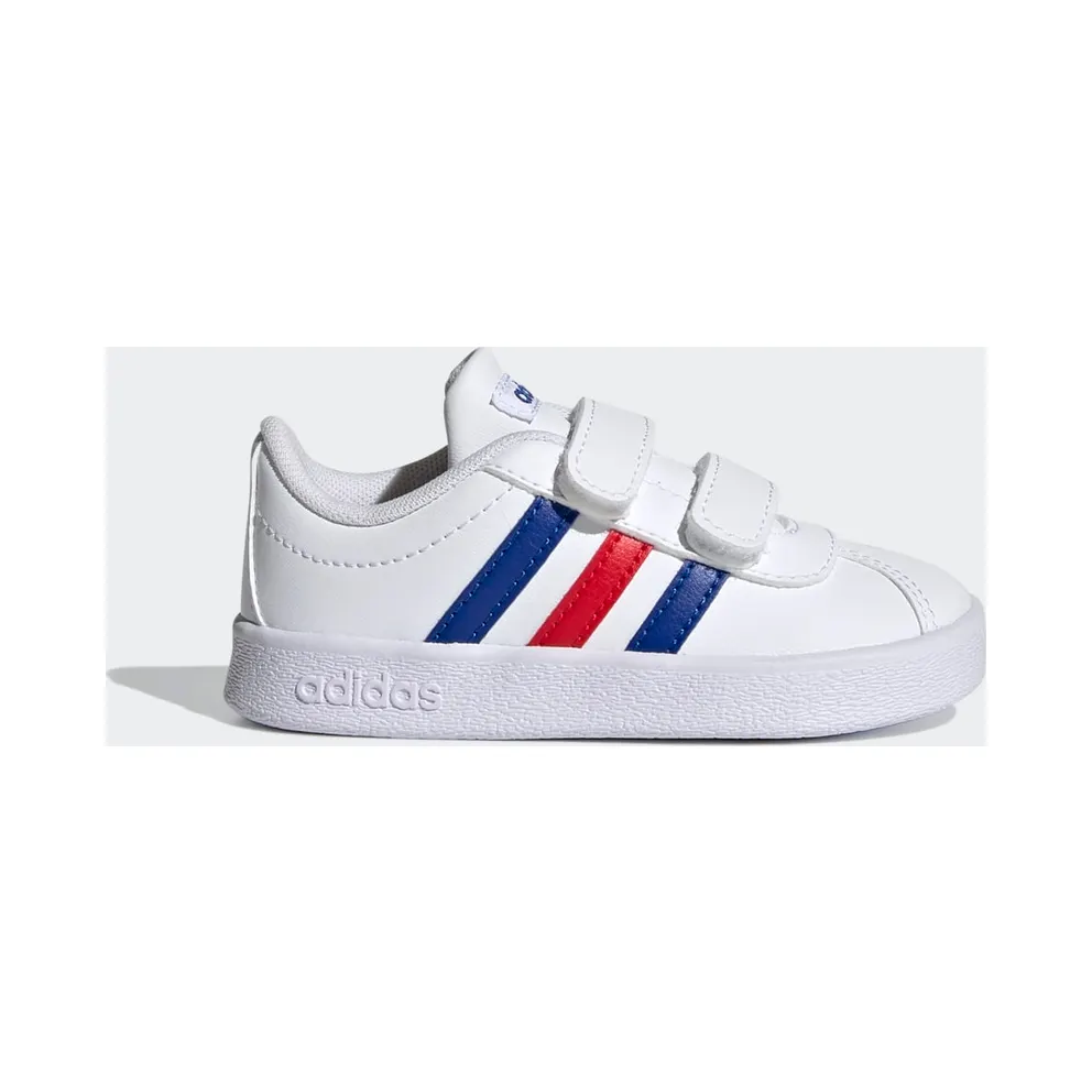 adidas VL Court 2.0 Schuh Cloud White / Royal Blue / Vivid Red (FY9275)