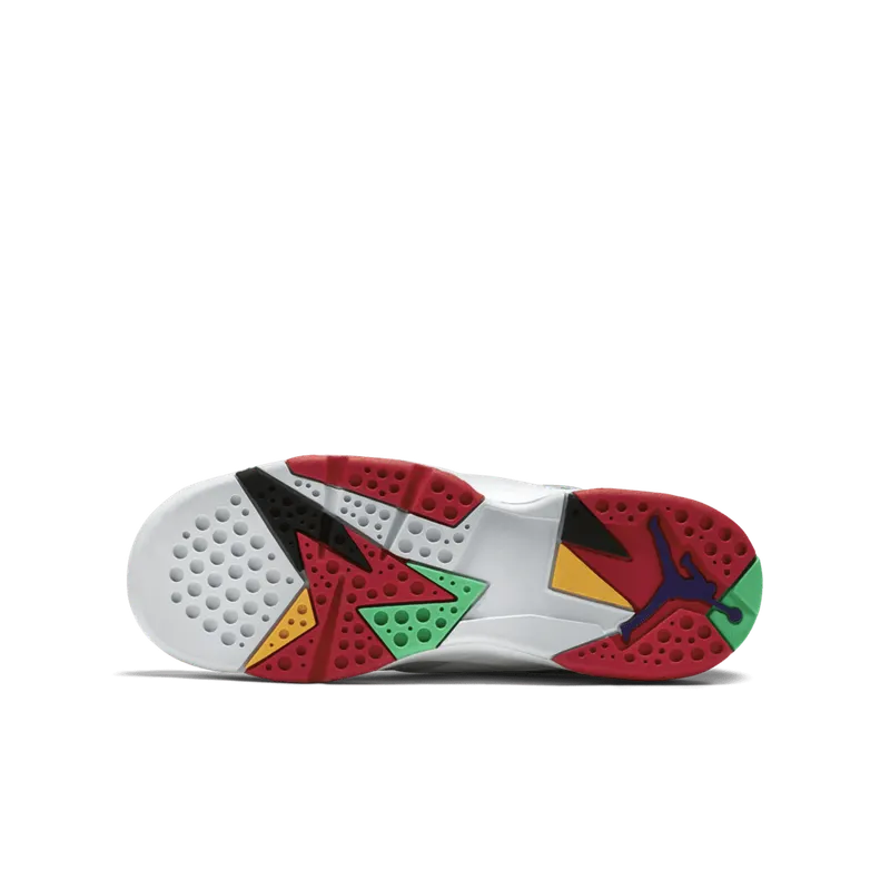 Jordan 7 Retro Hare 2015 (GS) White/True Red-Light Silver-Tourmaline (304774-125)