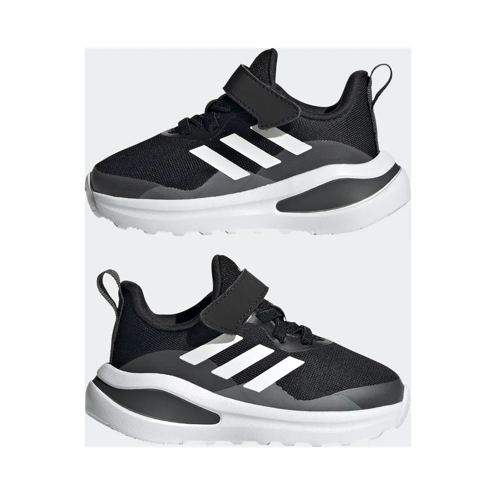 Adidas FortaRun Elastic Lace Top Strap Running Shoes Core Black / Cloud White / Grey Six (FZ5499)