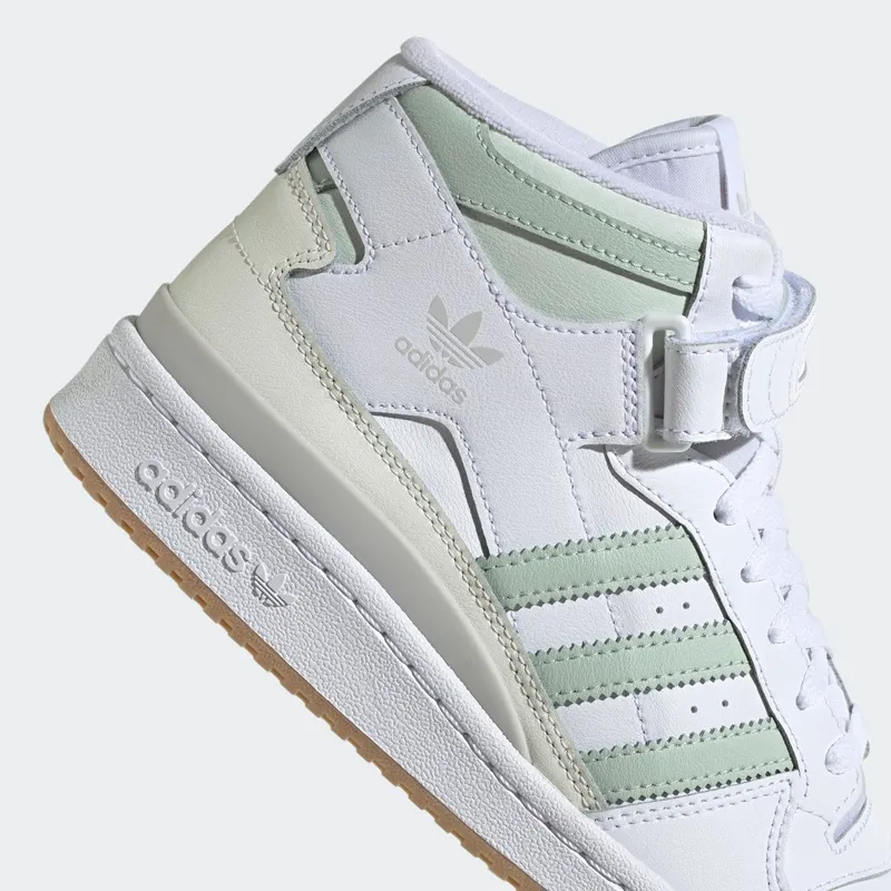 Adidas Forum Mid Cloud White / Linen Green / Gum (GX4578)