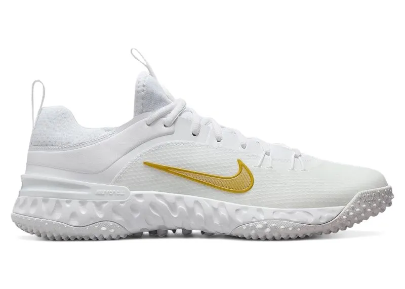 Nike Huarache 9 Elite TF Low LAX White Metallic Vivid Gold (FN0310-100)
