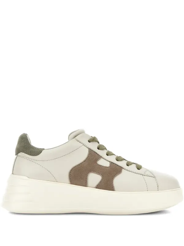 Hogan Rebel sneakers with applicatie – Beige (HXW5620DN61N1M)