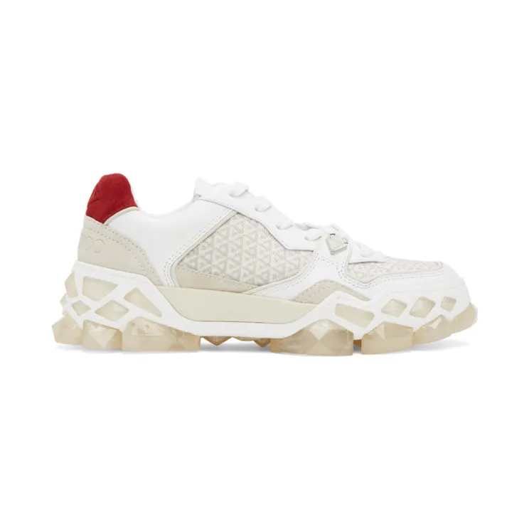Jimmy Choo White Diamond X Sneakers (DIAMOND X TRAINER/F F)