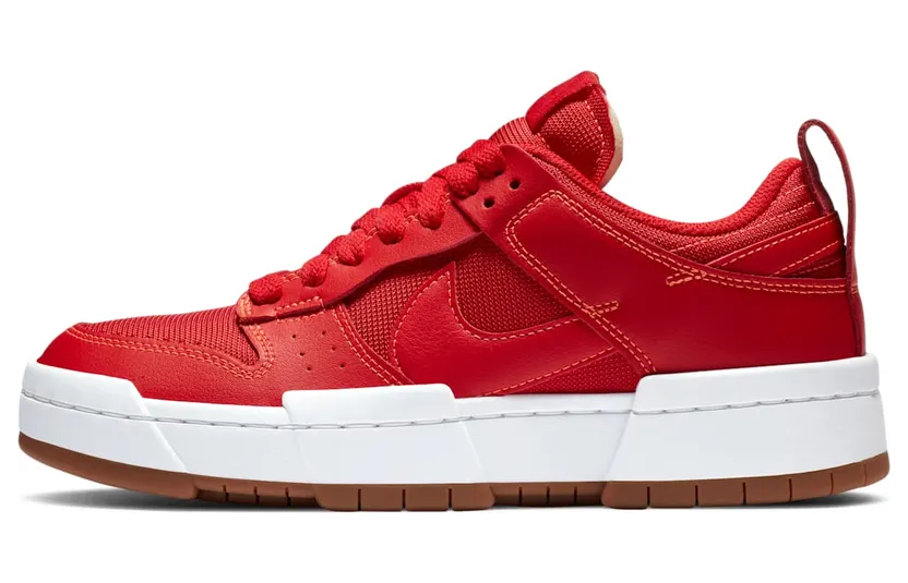 Nike Dunk Low Disrupt ‘Red Gum’ Summit White/Gym Red (CK6654-600)