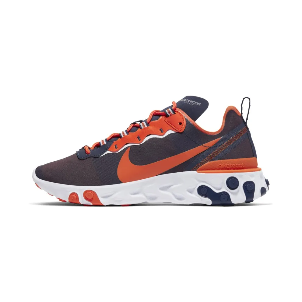Nike React Element 55 Denver Broncos College Navy/White-Brilliant Orange (CK4869-400)