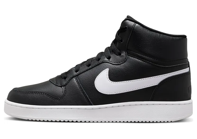 Nike Ebernon Mid ‘Black White’ Black/White/Black (AQ1773-002)