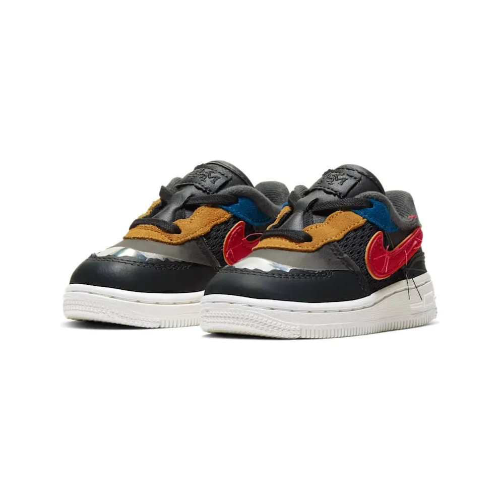 Nike Air Force 1 Low BHM 2020 (TD) Dark Smoke Grey/Bombay-Solar Flare-Track Red (CV2416-001)