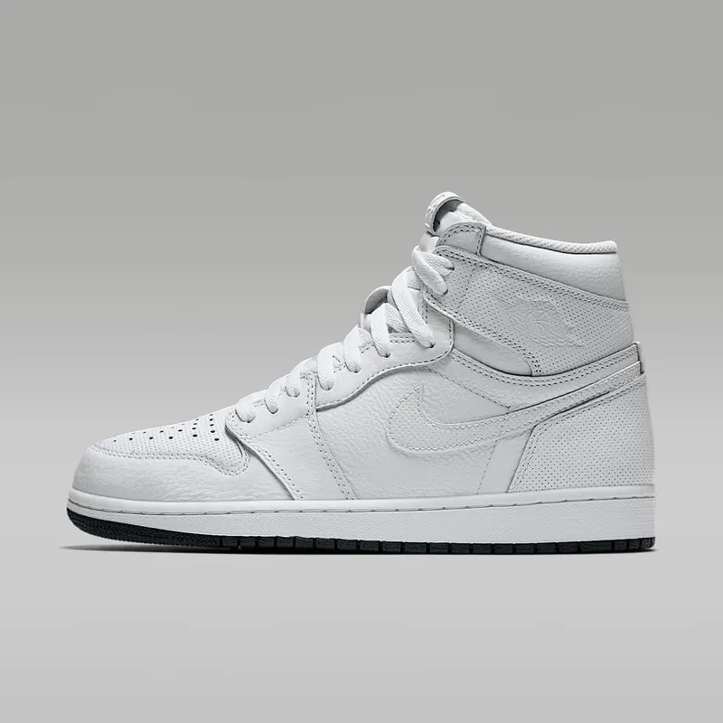 Air Jordan 1 Retro High OG Perforated Pack – “White / Black” (555088-100)