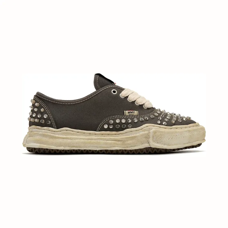 Maison Mihara Yasuhiro Baker OG Sole Studded Canvas Low Grey (A13FW736-GRY)