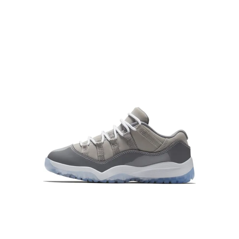 Jordan 11 Retro Low Cool Grey (PS) Medium Grey/White-Gunsmoke (505835-003)