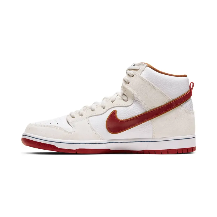 Nike Dunk High SB ‘Sail’ “Sail / Wheat / Team Crimson” (CV9499-100)